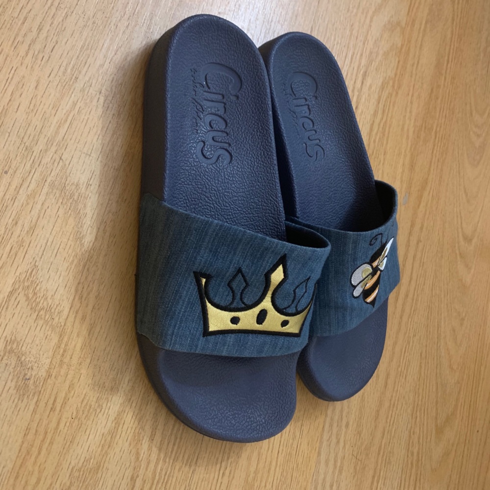 Cute blue slippers